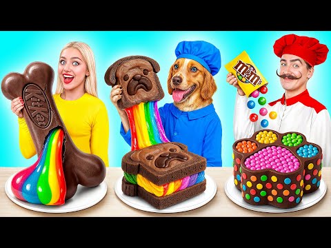 Me vs Grandma Cooking Challenge with Dog by Super Hyper DO