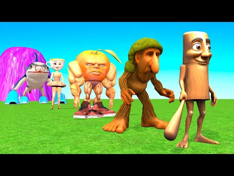 Funny Long Slide Game With Cow Elephant Gorilla Hippopotamus Tiger 3d Animal Game Funny 3d Animals