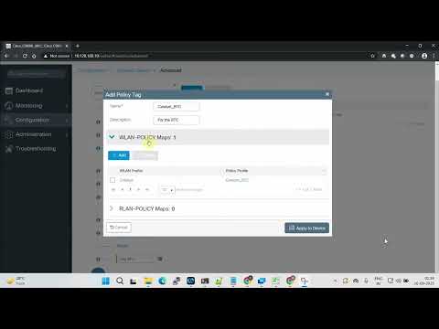 Cisco C9800L Wireless LAN Controller - Advanced Wireless Setup