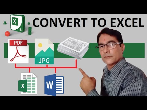 How to convert PDF to Excel | PDF, JPEG, Paper to Excel or Word Convert in hindi
