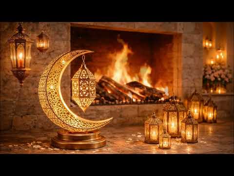 Ramadan Fireplace Sounds (2 Hours) | Crackling Fire • No Music • 4K