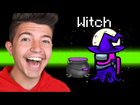 TROLLING Everyone as a WITCH in Among Us! - Mods