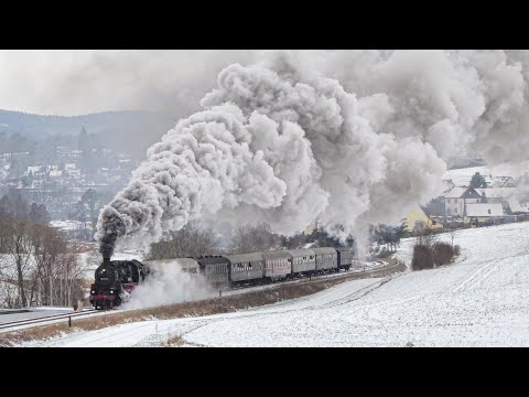 Dreizylinder Winterdampf im Thüringer Wald mit 58 1111-2, 21.01.2023