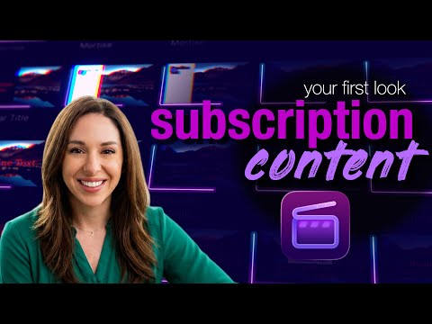 What's included in the Final Cut Pro Subscription?