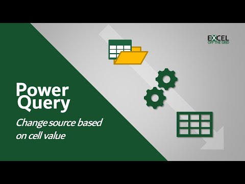 Change the Power Query source based on a cell value | Data refresh automation | Excel Off The Grid