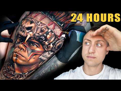 Tattooing an Apocalypto Leg Sleeve | 3-Day Tattoo-Vlog (Part 1)