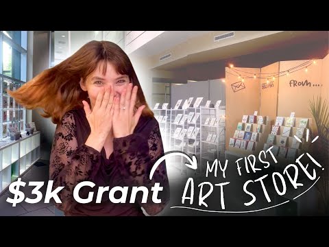 I Just Opened My FIRST Art Gallery Gift Shop! 😳✨
