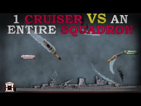 HMS Ajax: How a lone British Cruiser destroyed an entire Italian Squadron, 1940 (Documentary)