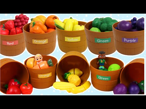 Cocomelon JJ Plays Guess What's In the Fruit Baskets Game!