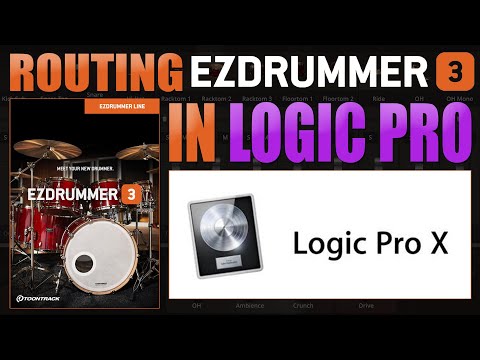 Routing Toontrack's EZDrummer 3 in Apple's Logic Pro