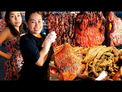 The Best Pork Chops Hidden After Sunset! Cambodian Street Food