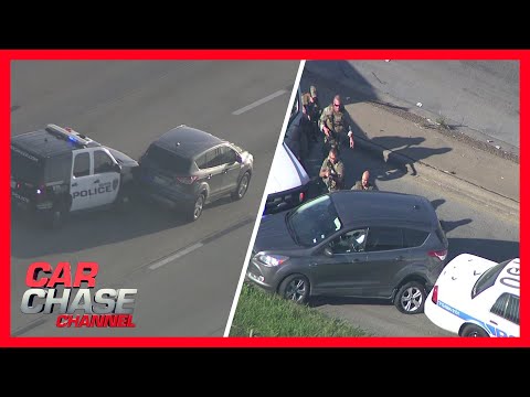 FULL POLICE CHASE: Rush hour chase ends in SWAT take down of suspect | Car Chase Channel