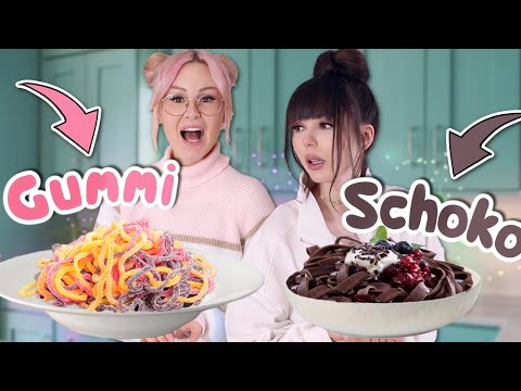 Gummi vs. Schoko Food ⚡️ Wer muss was essen?