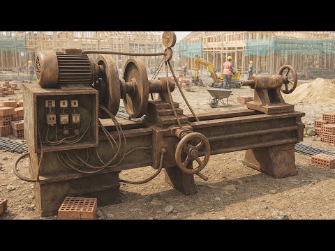 Reviving a Forgotten Rusted Stone Cutting Machine After Decades — The Result Stuns Millions