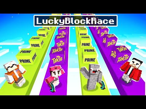 TAKIS vs PRIME  - LUCKY BLOCK in Minecraft!