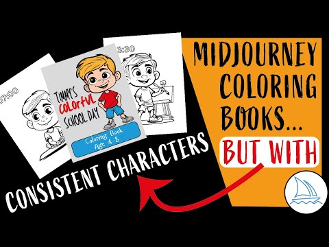 Midjourney Coloring Book Pages Tutorial: Consistent Character Prompts for Amazon KDP Coloring Books