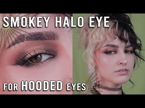 how to do halo eyeshadow for hooded eyes || in depth makeup tutorial