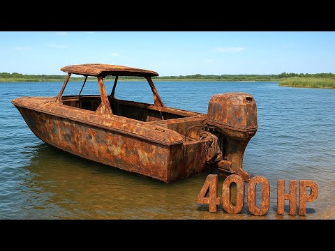 Incredible Transformation : Scrap Metal to a One of a Kind 400HP Yacht / Full Restoration