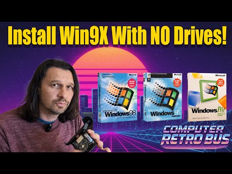 Install Windows 95/98/ME WITHOUT a Floppy or CD! (SD-to-IDE Easy Method)