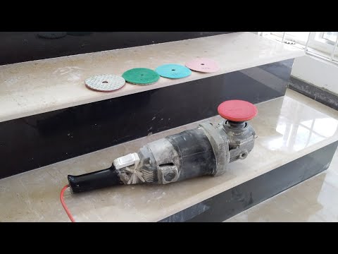 Repolish Stair Case/Slab With Dry Diamond Polishing Pads