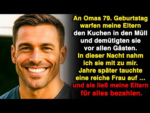 An Omas Geburtstag warfen meine Eltern ihre Torte in den Müll — dann tauchte eine reiche Frau auf …