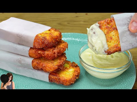 Potato tastes better than McDonald's. Crispy Hash Browns from potatoes 🥔. 3 Hash Brown Sauces. ASMR