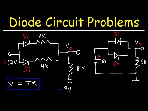 How To Solve Diode Circuit Problems In Series and Parallel Using Ohm's Law and KVL