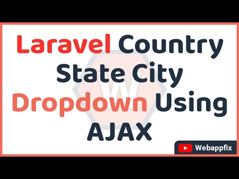 Laravel Country State City Dropdown Using AJAX | Fetch Data Using AJAX in Laravel | AJAX Dropdown
