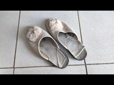 Don't throw away the old slippers. I have a line waiting for them after the makeover.