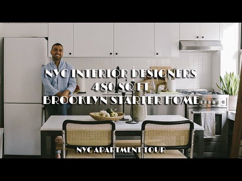 Interior Designers 480sqft Converted Park Slope Studio | NYC Apartment Tour
