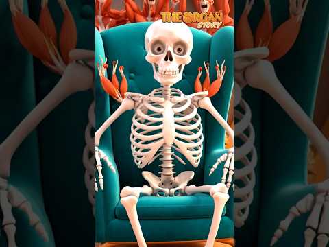 How Does SKELETON Keep Standing When Muscles Give Up? | The Organ Story  #health #science #organ