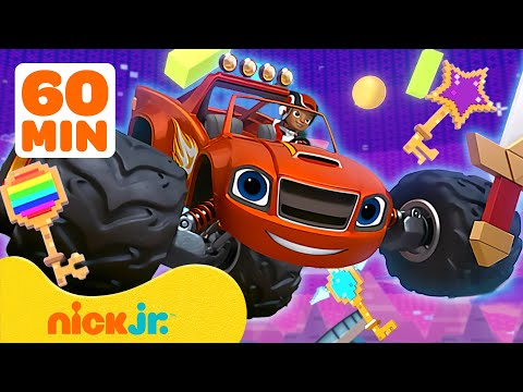 Blaze and the Monster Machines Video Game Rescues! 🎮 60 Minutes | Nick Jr.