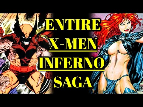 Entire X Men Inferno Comic Book Saga - The Darkest Demonic Invasion That Tore the X-Men Apart