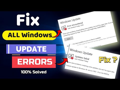How to Fix All Windows Update Error Problem in Windows 10/11 | Fix Error Encountered /Updates Failed
