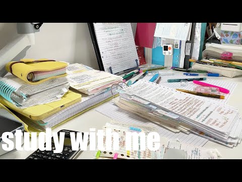STUDY WITH ME 2hrs | Background noise,no music,no break | ASMR | real time|motivation