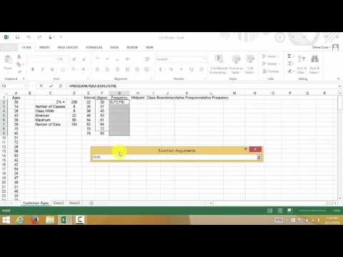 Excel Creating A Frequency Distribution Table