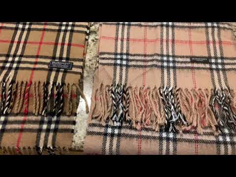 Real or Fake Burberry Cashmere Scarf? How to tell if your Burberry scarf is real or counterfeit