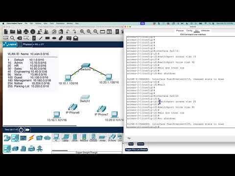See ENTERPRISE NETWORK LABS for updated playlist - Part 1 - VLANS