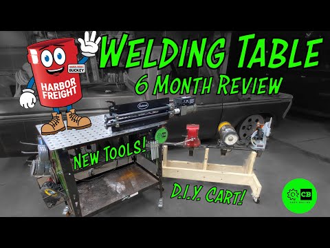Harbor Freight Welding Table 6 MONTH REVIEW + DIY Rack for Welding Table Tools + NEW TOOLS