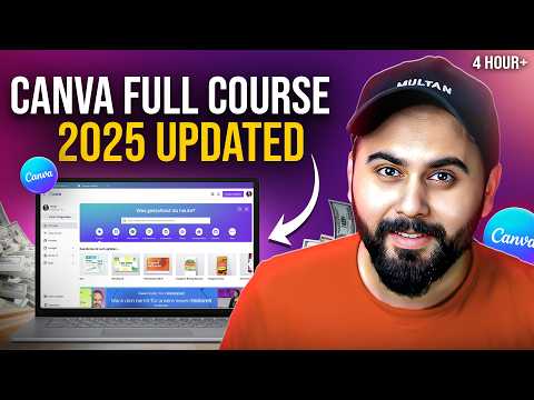 Canva Full Course | Learn Canva from Beginner to Advance Level in 4 Hours