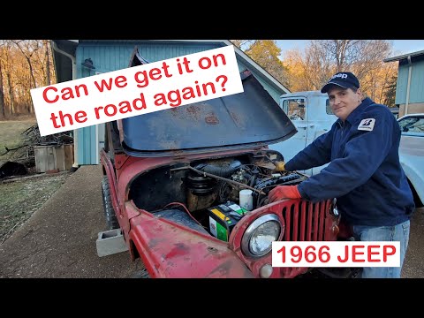 Can we get this farm auction 1966 CJ5 ready for the road?  Project J-REX