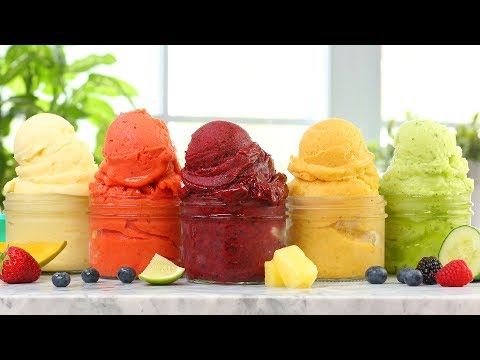 5 EASY Fruit Sorbets | Dairy Free Summer Desserts!