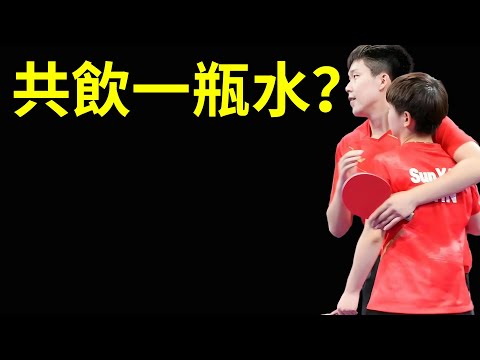 共飲一瓶水？王楚欽孫穎莎戀情石錘？這下裝都不裝了！#孫穎莎 #王楚欽