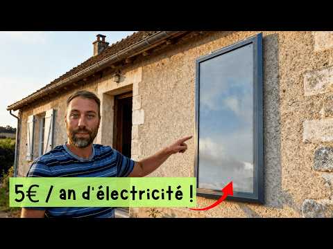 This panel heats my house and renews the air for €5 a year. REALLY!