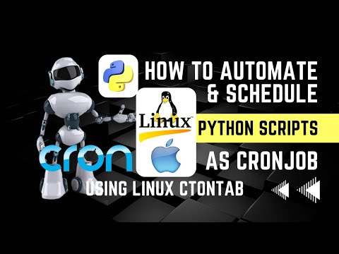 How to Schedule Python Scripts as CRON Jobs using Crontab(MAC & LINUX) | All You Need To Know