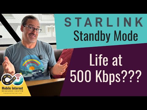 Starlink Standby Mode - Life at 500 Kbps: What Can You Do with Unlimited Data for $5/mo?