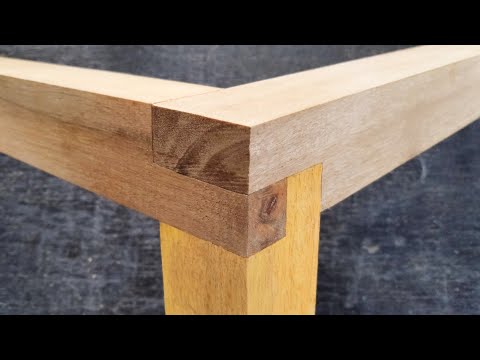 Wooden Corner Joints For Simple Tables and Shelves Carpenter Skills Woodworking Joint