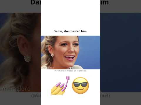 Damn, she roasted him 💅😎 #blakelively #ryanreynolds #marvel #shorts