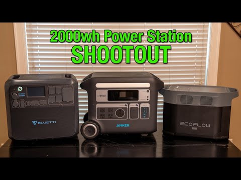 2000wh Powerstation Shootout - EcoFlow Delta 2 Max vs Anker SOLIX F2000 vs Bluetti AC200max
