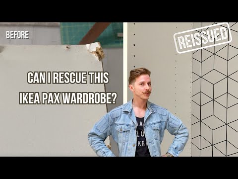 Thrifted IKEA PAX wardrobe repair HACK! | REISSUED